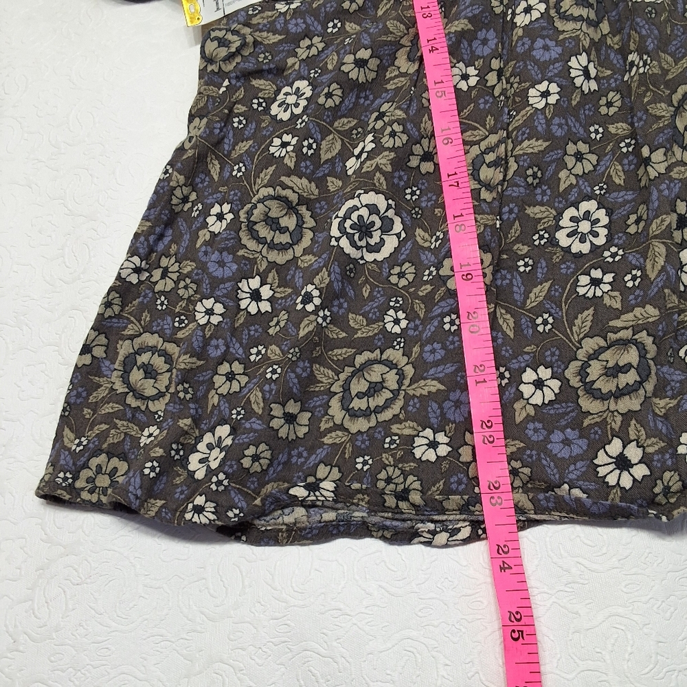 Lucky Brand Floral Top Long Sleeve Size XL . - Picture 7 of 9
